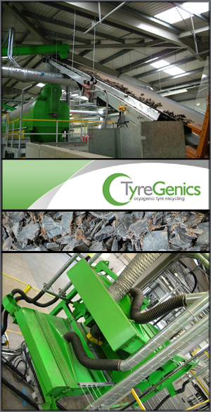 В Великобритании открыт новый завод TyreGenics, использующий жидкий азот при переработке шин 